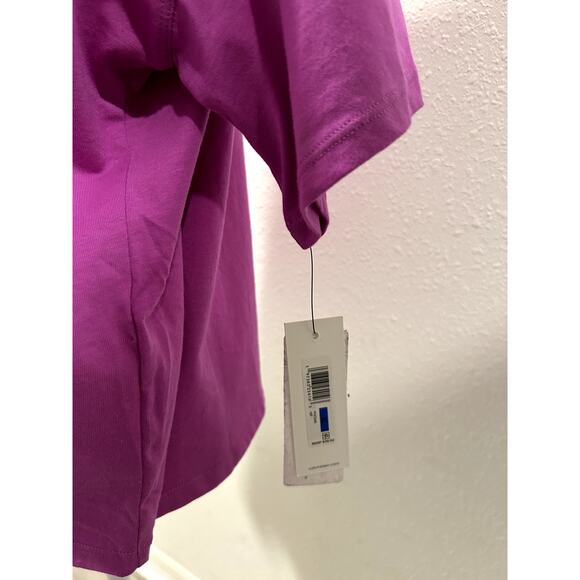 Calvin Klein Womens Cropped T-Shirt Top XL Short Sleeve 100% Cotton Crewneck New - Picture 5 of 6